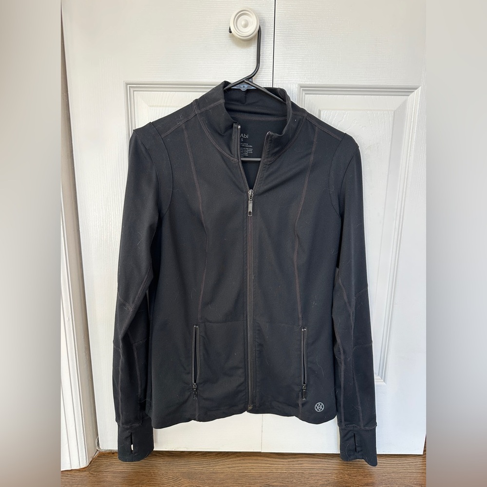 CAbi zip up sweatshirt, black